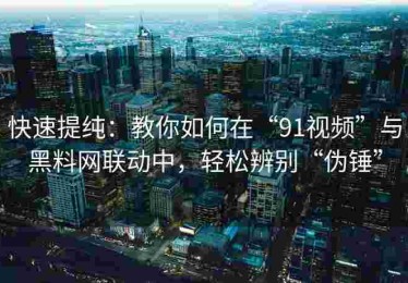 快速提纯：教你如何在“91视频”与黑料网联动中，轻松辨别“伪锤”