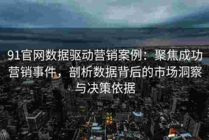 91官网数据驱动营销案例：聚焦成功营销事件，剖析数据背后的市场洞察与决策依据