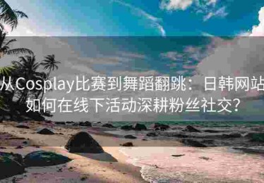 从Cosplay比赛到舞蹈翻跳：日韩网站如何在线下活动深耕粉丝社交？