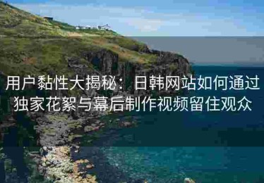 用户黏性大揭秘：日韩网站如何通过独家花絮与幕后制作视频留住观众