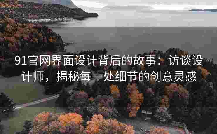 91官网界面设计背后的故事：访谈设计师，揭秘每一处细节的创意灵感
